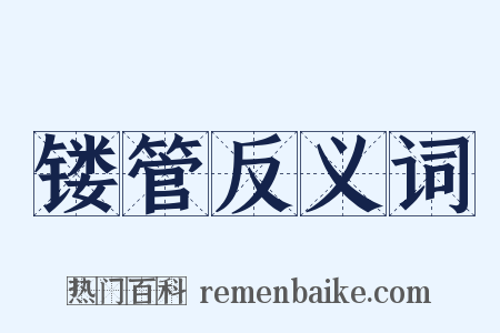 镂管反义词是什么意思的图片